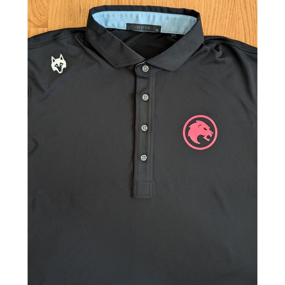 Greyson Golf John Rham Legion XIII Tala Performance Polo Shirt Black XL
